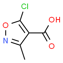 ChemSpider 2D Image | 5-chloro-3-methylisoxazole-4-carboxylic acid | C5H4ClNO3