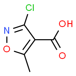 ChemSpider 2D Image | 3-Chloro-5-methyl-1,2-oxazole-4-carboxylic acid | C5H4ClNO3