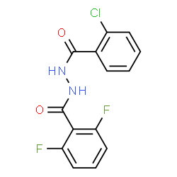 ChemSpider 2D Image | N'-(2-Chlorobenzoyl)-2,6-difluorobenzohydrazide | C14H9ClF2N2O2