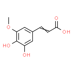 ChemSpider 2D Image | 5-Hydroxyferulic acid | C10H10O5