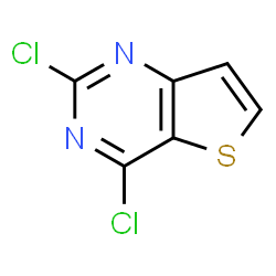 ChemSpider 2D Image | 2,4-Dichlorothieno[3,2-d]pyrimidine | C6H2Cl2N2S