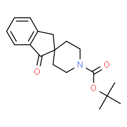 ChemSpider 2D Image | tert-Butyl 1-oxo-1,3-dihydrospiro[indene-2,4'-piperidine]-1'-carboxylate | C18H23NO3