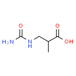 ChemSpider 2D Image | Ureidoisobutyric acid | C5H10N2O3