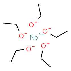 ChemSpider 2D Image | Niobium(5+) pentaethanolate | C10H25NbO5