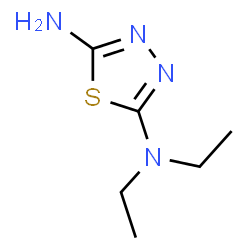 ChemSpider 2D Image | N,N-Diethyl-1,3,4-thiadiazole-2,5-diamine | C6H12N4S