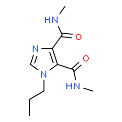 ChemSpider 2D Image | N,N'-Dimethyl-1-propyl-1H-imidazole-4,5-dicarboxamide | C10H16N4O2