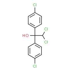 ChemSpider 2D Image | 2,2-Dichloro-1,1-bis(4-chlorophenyl)ethanol | C14H10Cl4O