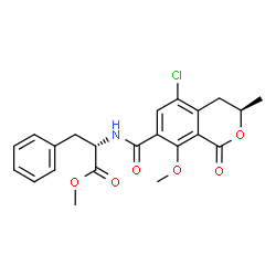 ChemSpider 2D Image | methyl esterO-methylochratoxin a | C22H22ClNO6