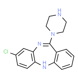 ChemSpider 2D Image | Norclozapine | C17H17ClN4