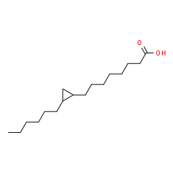 ChemSpider 2D Image | 8-(2-Hexylcyclopropyl)octanoic acid | C17H32O2