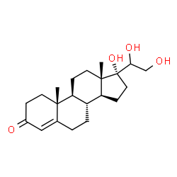 ChemSpider 2D Image | 17,20,21-Trihydroxypregn-4-en-3-one | C21H32O4