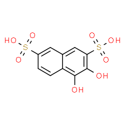 ChemSpider 2D Image | 3,4-Dihydroxy-2,7-naphthalenedisulfonic acid | C10H8O8S2