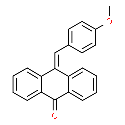 ChemSpider 2D Image | 10-(4-Methoxybenzylidene)-9(10H)-anthracenone | C22H16O2