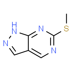ChemSpider 2D Image | 6-(methylthio)-1H-pyrazolo[3,4-d]pyrimidine | C6H6N4S