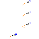 InChI=1/4CN.Cu.3K/c4*1-2;;;;/q4*-1;4*+1