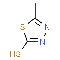 ChemSpider 2D Image | 2-Mercapto-5-methyl-1,3,4-thiadiazole | C3H4N2S2