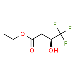 ChemSpider 2D Image | Ethyl (3S)-4,4,4-trifluoro-3-hydroxybutanoate | C6H9F3O3