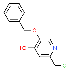 ChemSpider 2D Image | 5-(Benzyloxy)-2-(chloromethyl)-4-pyridinol | C13H12ClNO2