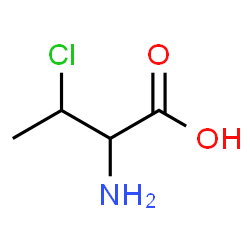 ChemSpider 2D Image | 2-Amino-3-chlorobutanoic acid | C4H8ClNO2