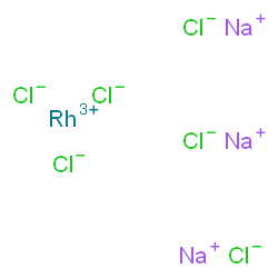 ChemSpider 2D Image | Rhodium(3+) sodium chloride (1:3:6) | Cl6Na3Rh