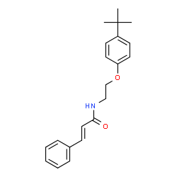 ChemSpider 2D Image | (2E)-N-[2-(4-tert-butylphenoxy)ethyl]-3-phenylprop-2-enamide | C21H25NO2