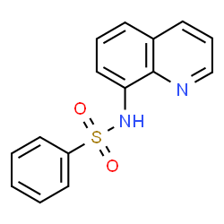 ChemSpider 2D Image | N-(8-Quinolinyl)benzenesulfonamide | C15H12N2O2S