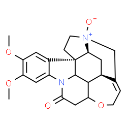 ChemSpider 2D Image | (1S,18S,20R)-4,5-Dimethoxy-12-oxa-8,17-diazaheptacyclo[15.5.2.0~1,18~.0~2,7~.0~8,22~.0~11,21~.0~15,20~]tetracosa-2,4,6,14-tetraen-9-one 17-oxide | C23H26N2O5
