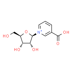 ChemSpider 2D Image | 3-Carboxy-1-(beta-D-ribofuranosyl)pyridinium | C11H14NO6