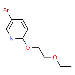 ChemSpider 2D Image | 2-(2-ethoxyethoxy)-5-bromopyridine | C9H12BrNO2