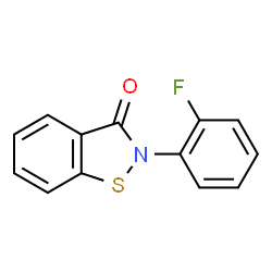 ChemSpider 2D Image | 2-(2-fluorophenyl)-1,2-benzothiazol-3-one | C13H8FNOS