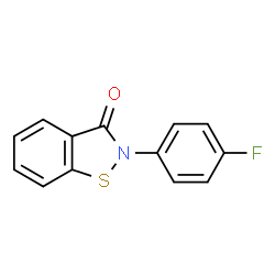 ChemSpider 2D Image | 2-(4-fluorophenyl)-1,2-benzothiazol-3-one | C13H8FNOS
