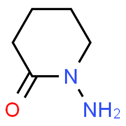 ChemSpider 2D Image | 1-Aminopiperidin-2-on | C5H10N2O