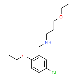 ChemSpider 2D Image | N-(5-Chloro-2-ethoxybenzyl)-3-ethoxy-1-propanamine | C14H22ClNO2