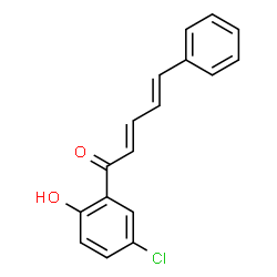 ChemSpider 2D Image | (2E,4E)-1-(5-Chloro-2-hydroxyphenyl)-5-phenyl-2,4-pentadien-1-one | C17H13ClO2