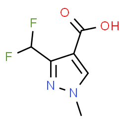 ChemSpider 2D Image | 3-(Difluoromethyl)-1-methyl-1H-pyrazole-4-carboxylic acid | C6H6F2N2O2