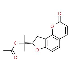 ChemSpider 2D Image | columbianetin acetate | C16H16O5