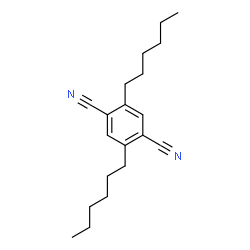 ChemSpider 2D Image | 2,5-Dihexylterephthalonitrile | C20H28N2