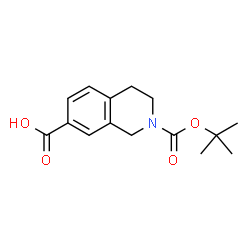 ChemSpider 2D Image | 2-Boc-1,2,3,4-tetrahydro-isoquinoline-7-carboxylic acid | C15H19NO4