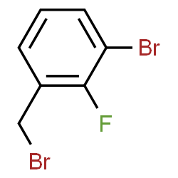 ChemSpider 2D Image | 3-Bromo-2-fluorobenzyl bromide | C7H5Br2F