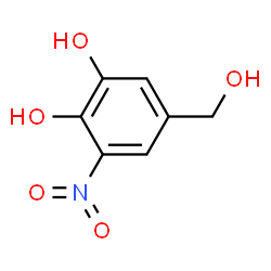 ChemSpider 2D Image | 5-(Hydroxymethyl)-3-nitro-1,2-benzenediol | C7H7NO5