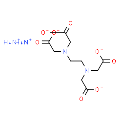 ChemSpider 2D Image | Acetate, 2,2',2'',2'''-(1,2-ethanediyldinitrilo)tetrakis-, ammonium salt (1:2) | C10H20N4O8
