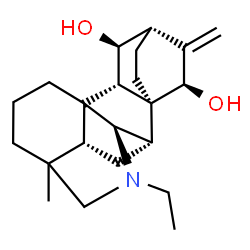 ChemSpider 2D Image | (7beta,11beta,12beta,15beta,20R)-21-Ethyl-4-methyl-7,20-cycloatid-16-ene-11,15-diol | C22H33NO2