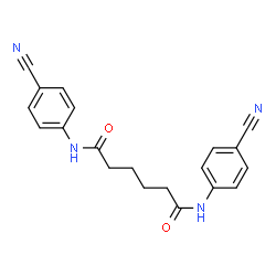 ChemSpider 2D Image | N,N'-Bis(4-cyanophenyl)hexanediamide | C20H18N4O2