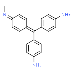 ChemSpider 2D Image | 4,4'-{[4-(Methylimino)-2,5-cyclohexadien-1-ylidene]methylene}dianiline | C20H19N3