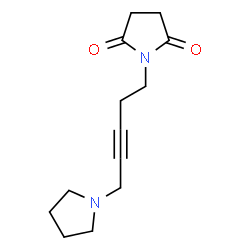 ChemSpider 2D Image | N-(5-Pyrrolidinopent-3-ynyl)succinimide | C13H18N2O2