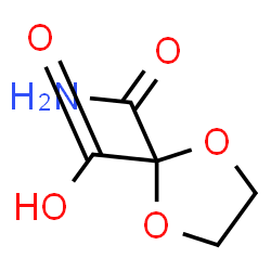 ChemSpider 2D Image | 2-Carbamoyl-1,3-dioxolane-2-carboxylic acid | C5H7NO5
