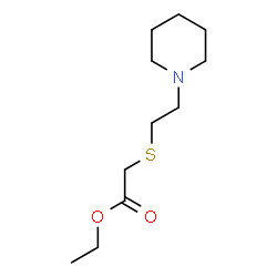 ChemSpider 2D Image | Ethyl {[2-(1-piperidinyl)ethyl]sulfanyl}acetate | C11H21NO2S