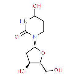 ChemSpider 2D Image | 2'-Deoxy-3,4,5,6-tetrahydrouridine | C9H16N2O5