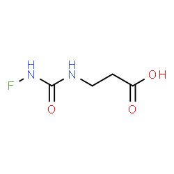 ChemSpider 2D Image | N-(Fluorocarbamoyl)-beta-alanine | C4H7FN2O3
