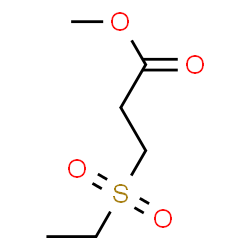 ChemSpider 2D Image | Methyl 3-(ethylsulfonyl)propanoate | C6H12O4S